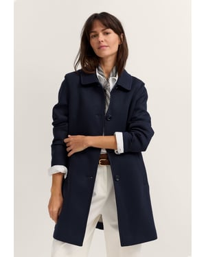 Bugatti Damen Kurzmantel aus Neopren mit Knopfleiste