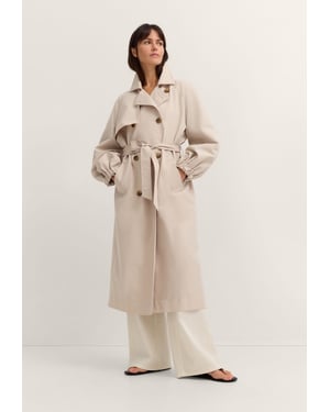 Bugatti Damen Trenchcoat wasserabweisend mit Bindegürtel