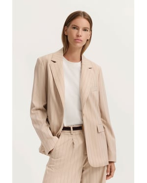 Bugatti Damen Blazer mit Reverskragen und Streifen