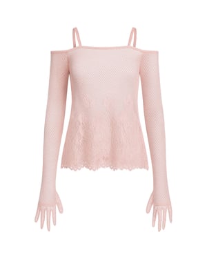 Puma x Rihanna Fenty Ball Mesh Schnür-Top für Damen in Pink