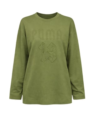 Puma x Rihanna Fenty Grafik Damen Oliv Top