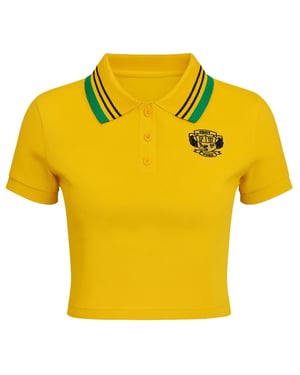 Puma x Rihanna Fenty Cropped Damen Gelbes Poloshirt
