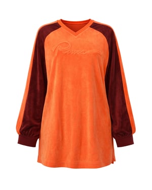 Puma x Rihanna Fenty Velours Damenorange Sweatshirt