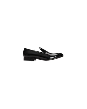 Roberto Pepe Luxus Schwarze Kalbsleder Herren Slipper