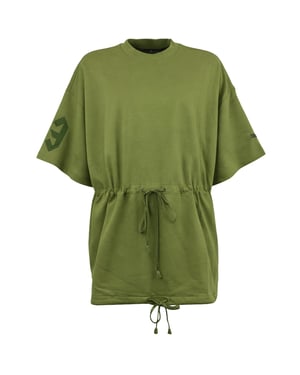 Puma x Rihanna Fenty T-Shirt mit Kordelzug und Grafik, Damen - Grün