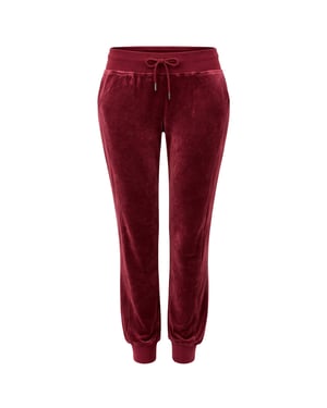 Puma x Rihanna Fenty Velours Enganliegende Damen Jogginghose Dunkelrot