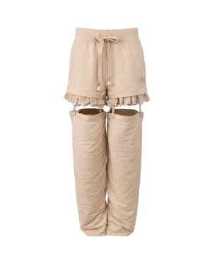 Puma x Rihanna Fenty Hosenträger Damen Beige Jogginghose