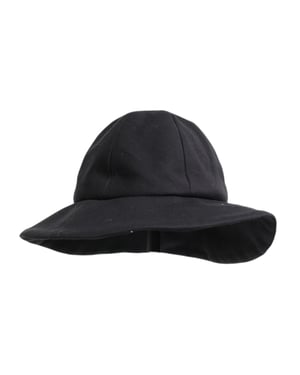 Dolce & Gabbana Schwarzer Baumwoll-Hut mit breiter Krempe