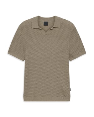 Bugatti Herren Strickpolo Regular Fit aus einem Baumwollmix