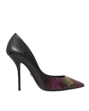 Dolce & Gabbana Mehrfarbige Exotische Leder Pumps Schuhe