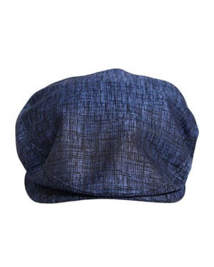 Dolce & Gabbana Blaue Baumwoll-Stretch Schiebermütze