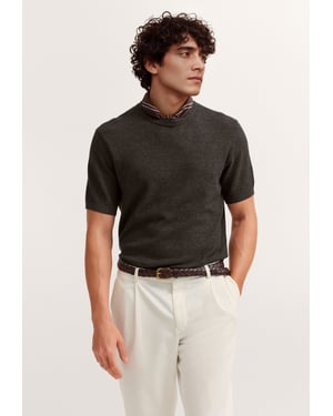 Bugatti Herren Strick-Shirt Regular Fit aus einem Baumwollmix