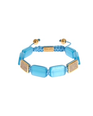 Nialaya CZ Opal 18K Gold 925 Armband