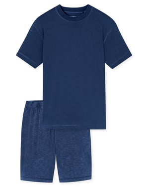 Schiesser Herren Pyjama Modern EssentialsSchlafanzug, Pyjama Set, Nachtwäsche