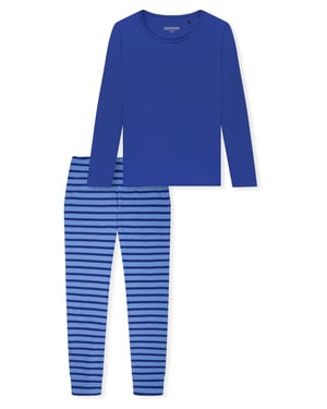 Schiesser Damen Pyjama Casual EssentialsSchlafanzug, Pyjama Set, Nachtwäsche