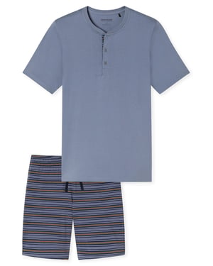Schiesser Herren Pyjama CasualSchlafanzug, Pyjama Set, Nachtwäsche