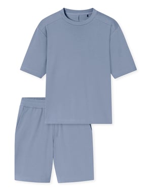 Schiesser Herren Pyjama ModernSchlafanzug, Pyjama Set, Nachtwäsche