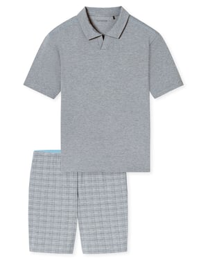 Schiesser Herren Pyjama Selected Premium JacquardSchlafanzug, Pyjama Set, Nachtwäsche