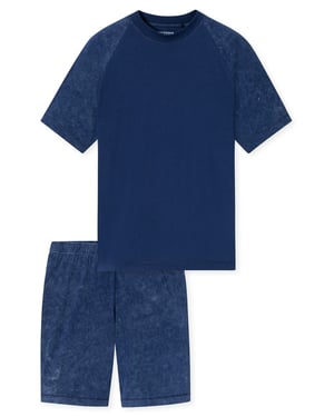 Schiesser Herren Pyjama Modern EssentialsSchlafanzug, Pyjama Set, Nachtwäsche