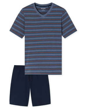 Schiesser Herren Pyjama CasualSchlafanzug, Pyjama Set, Nachtwäsche