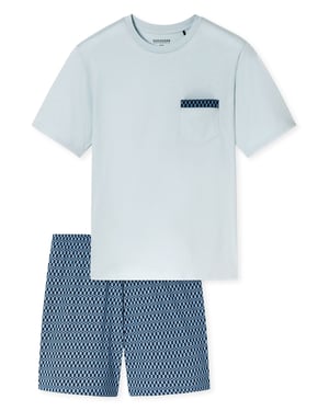 Schiesser Herren Pyjama ComfortSchlafanzug, Pyjama Set, Nachtwäsche