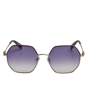Damen Sechseckige Metall-Sonnenbrille LO140SL