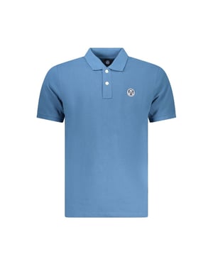 North Sails Blaues Baumwoll-Polo-Shirt für Herren
