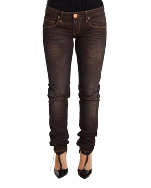 Acht Slim Fit Braune Jeans