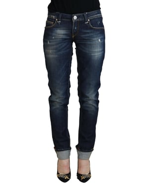 Skinny Jeans mit distressed Details