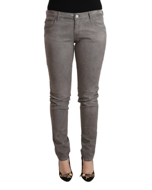 Graue Skinny Jeans