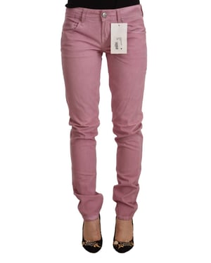 Rosa Jeans Lässiger Stil