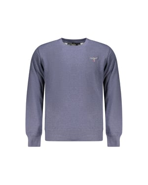 Accademia Militare Blauer recycelter Baumwoll-Herrenpullover