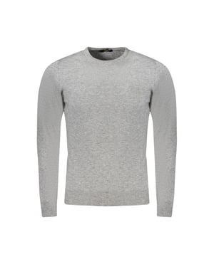 Cavalli Class Graue Viskose Herrenpullover