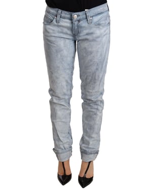 Acht Skinny Acid-Wasch Jeans