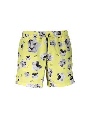 Karl Lagerfeld Gelbe Polyester Herren Bade-Boxershorts
