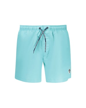 North Sails Azzurro Polyester Herren Schwimm-Boxershorts