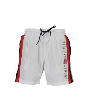 Norwegen 1963 Weiße Polyamid Herren Schwimm-Boxer