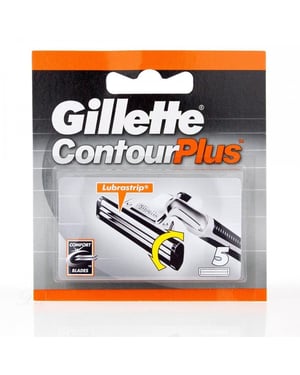 Gillette Contour Plus Rasierklingen 5er-Pack - Ersatzklingen