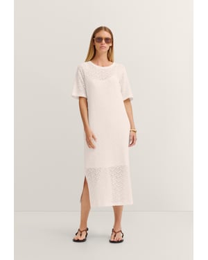 Bugatti Damen Sommerkleid mit Struktur aus Baumwollmix