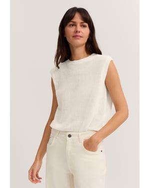 Bugatti Damen Strick-Top Regular Fit aus Baumwolle