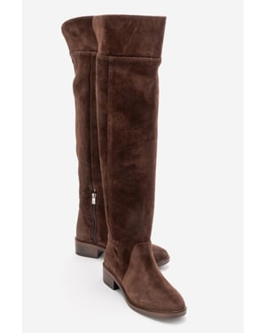 Petya Leder Oberschenkelhoher Stiefel