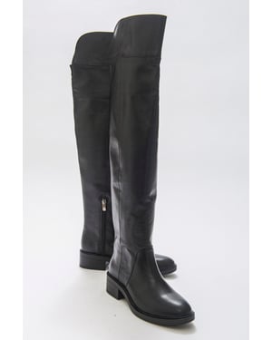 Petya Leder Oberschenkelhoher Stiefel