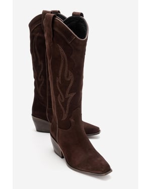Pietro Leder-Western-Kniestiefel