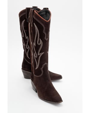 Pietro Leder-Western-Kniestiefel