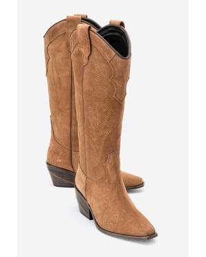 Pietro Leder-Western-Kniestiefel