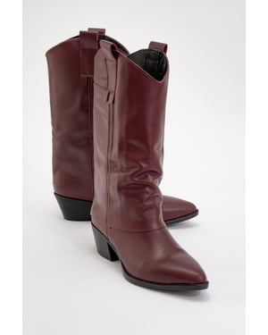 Teodora Leder Blockabsatz Stiefel (Damen)