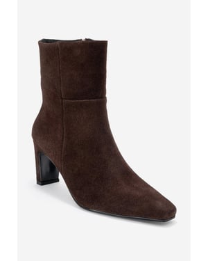 Kyoto Leder Blockabsatz Stiefel