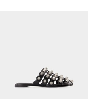 Alexander Wang Rexa Cage Slide flache Schuhe - Schwarz