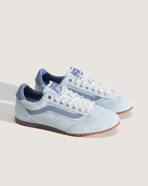 Vans Super Lowpro Wildleder Damen Blaue Sneaker