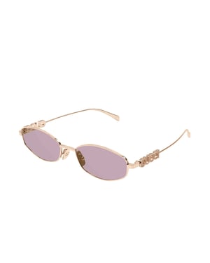 Gucci Sonnenbrille Gold/Violett